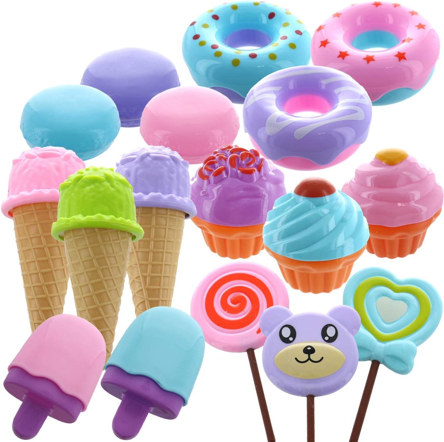 GIFTEXPRESS 17pcs Pretend Play Food Dessert Set