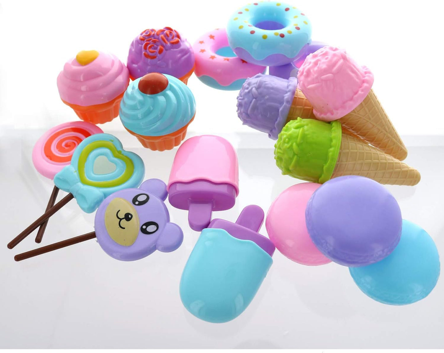 GIFTEXPRESS 17pcs Pretend Play Food Dessert Set