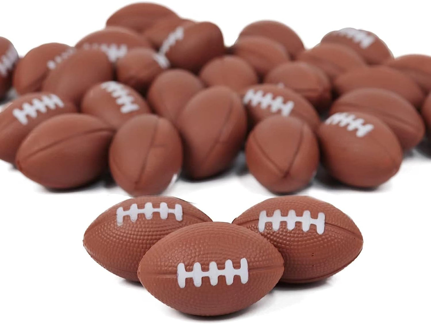 GIFTEXPRESS Mini pelota antiestrés de fútbol de espuma (paquete de 30)