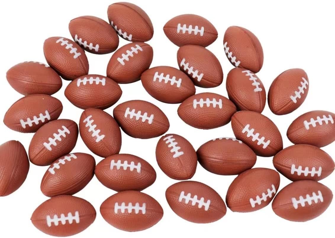 GIFTEXPRESS Mini pelota antiestrés de fútbol de espuma (paquete de 30)