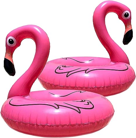 Flotador inflable para piscina de flamencos de 48 pulgadas de GIFTEXPRESS