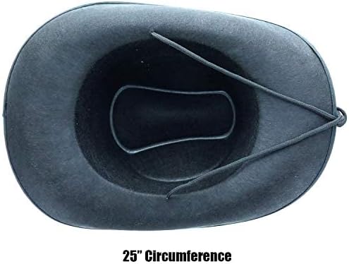 GIFTEXPRESS Sombreros Cowboy de Fieltro para Adultos (Pack de 4)