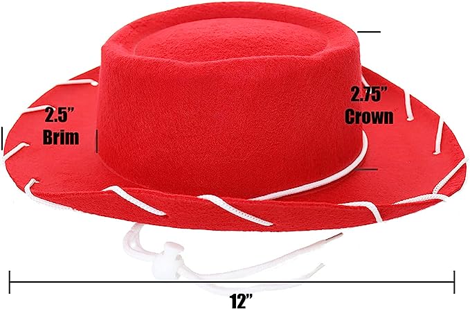 GIFTEXPRESS 6pcs sombrero de vaquero de fieltro, sombrero de vaquera occidental