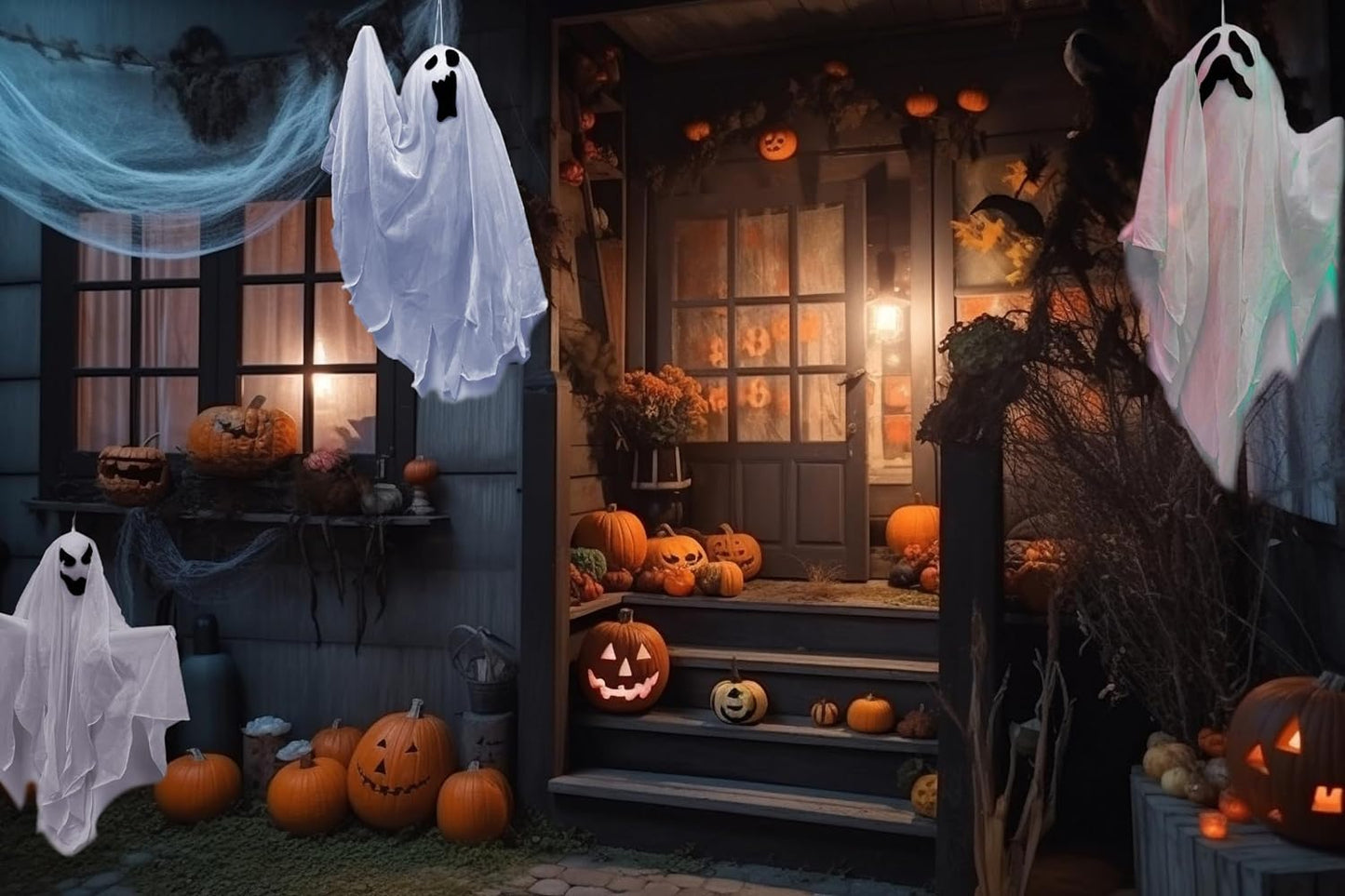 GIFTEXPRESS 19 Inches Halloween Hanging Ghost for Halloween Decoration, Horror Scene Decoration Holiday Décor Theme Party