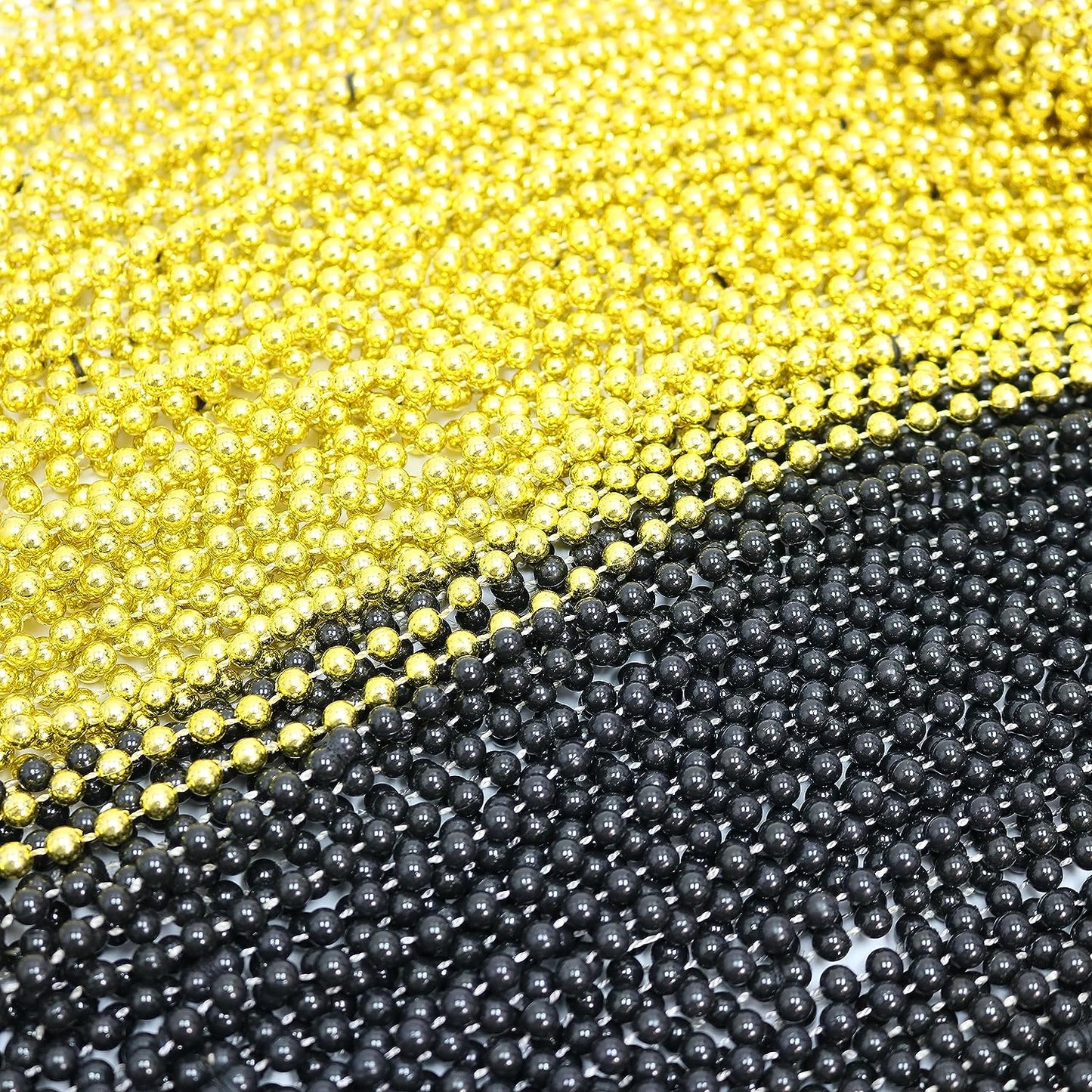 GIFTEXPRESS 72pcs 33" Mardi Gras Beads Bulk, Mardi Gras Beads Collares