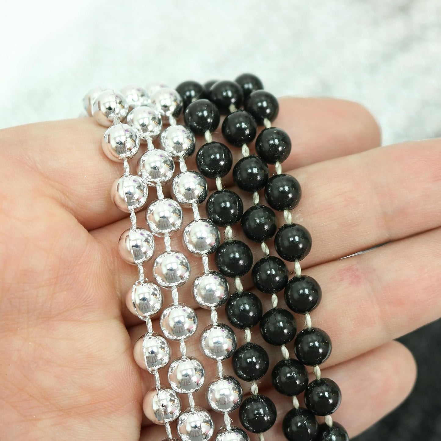 GIFTEXPRESS 72pcs 33" Mardi Gras Beads Bulk, Mardi Gras Beads Collares