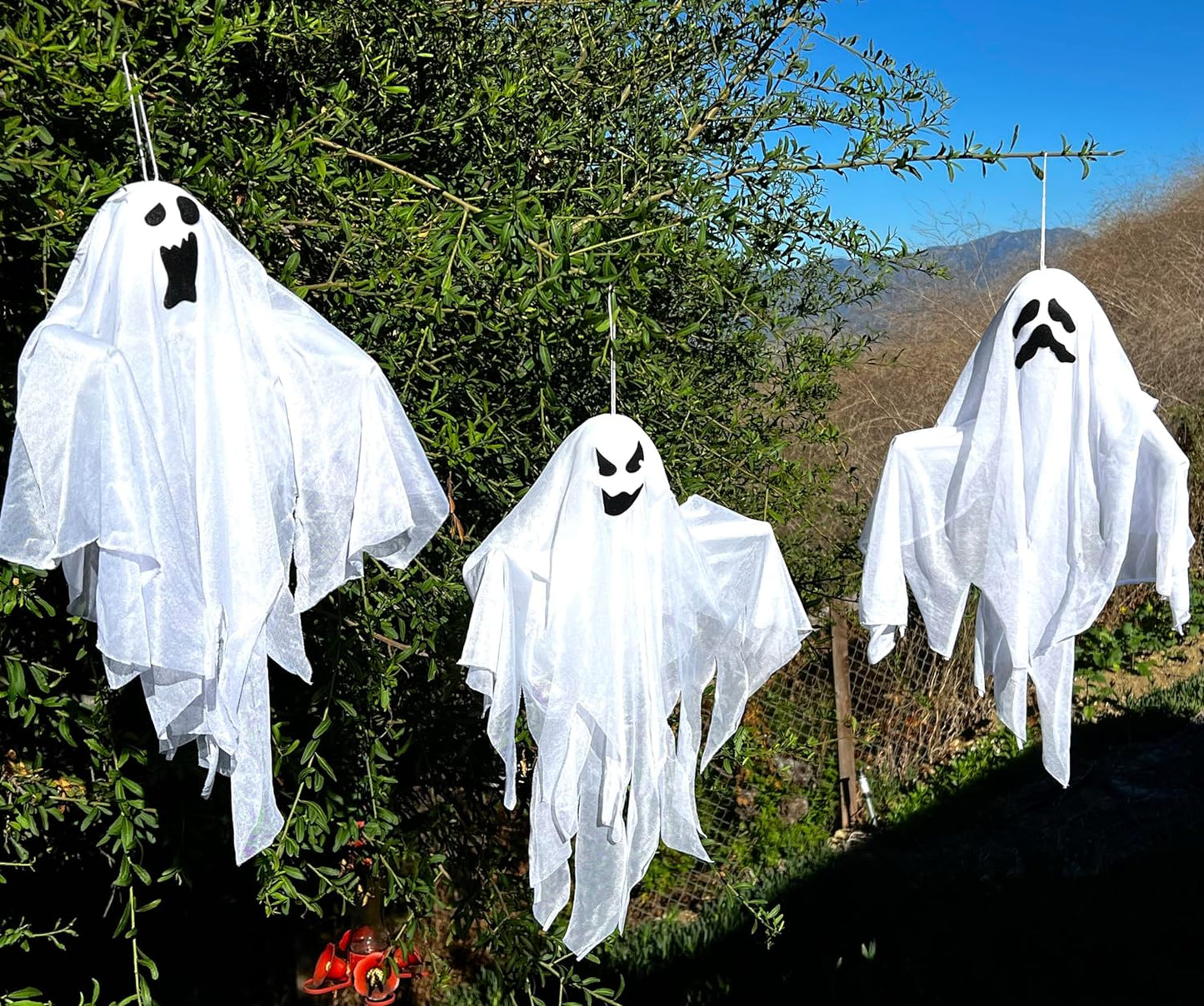 GIFTEXPRESS 19 Inches Halloween Hanging Ghost for Halloween Decoration, Horror Scene Decoration Holiday Décor Theme Party
