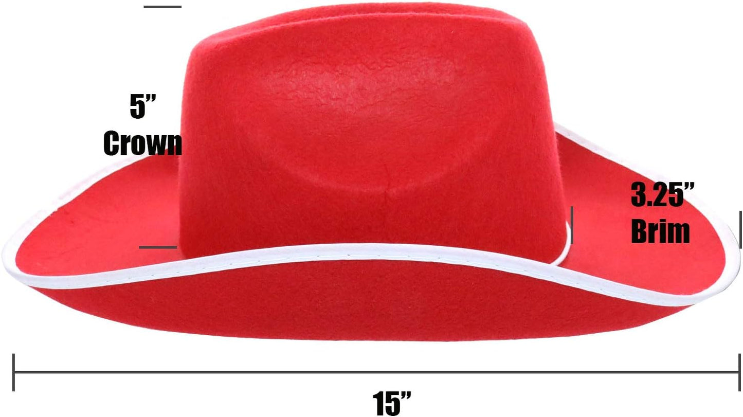 GIFTEXPRESS Sombrero de vaquero de fieltro para adultos, sombrero de vaquero occidental