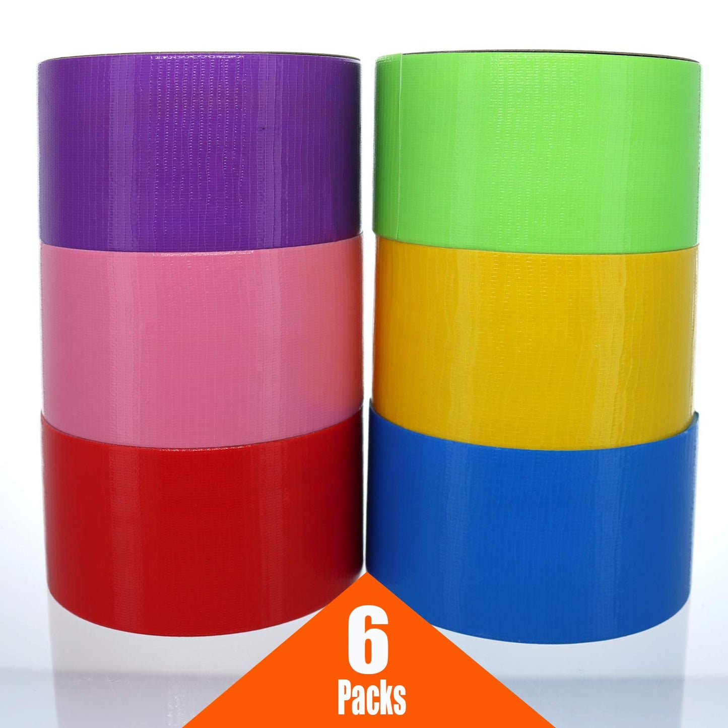 GIFTEXPRESS 6 Assorted Colored Duct Tapes