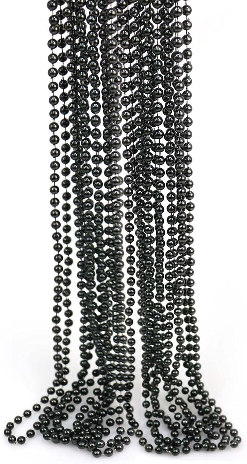 GIFTEXPRESS Collar de cuentas Mardi Gras de 33" y 7 mm (paquete de 12)