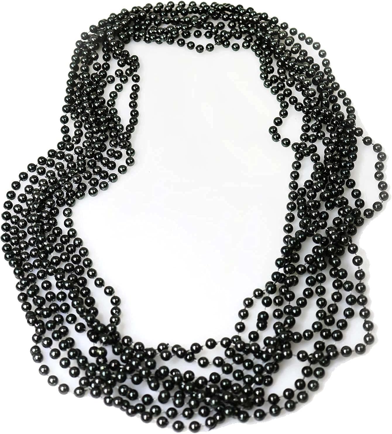 GIFTEXPRESS Collar de cuentas Mardi Gras de 33" y 7 mm (paquete de 12)