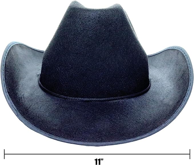 GIFTEXPRESS Sombrero de vaquero de fieltro para adultos, sombrero de vaquero occidental