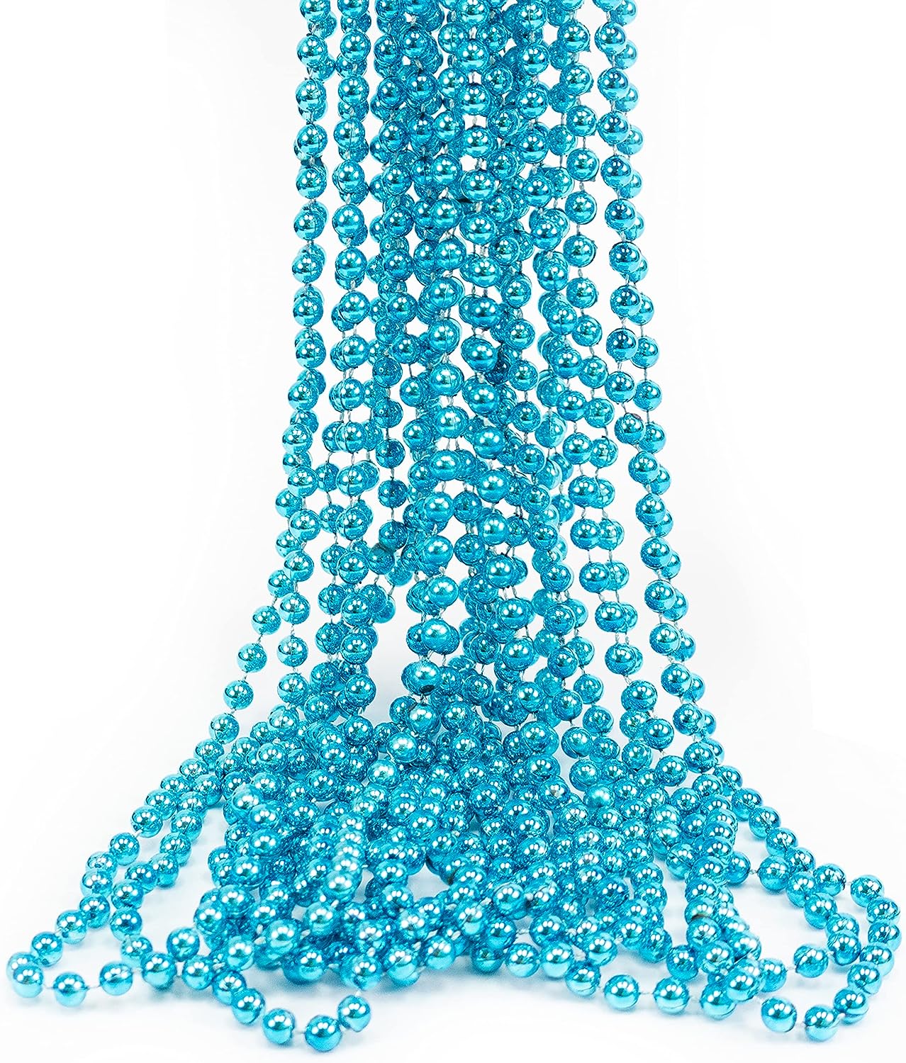 GIFTEXPRESS Collar de cuentas Mardi Gras de 33" y 7 mm (paquete de 12)
