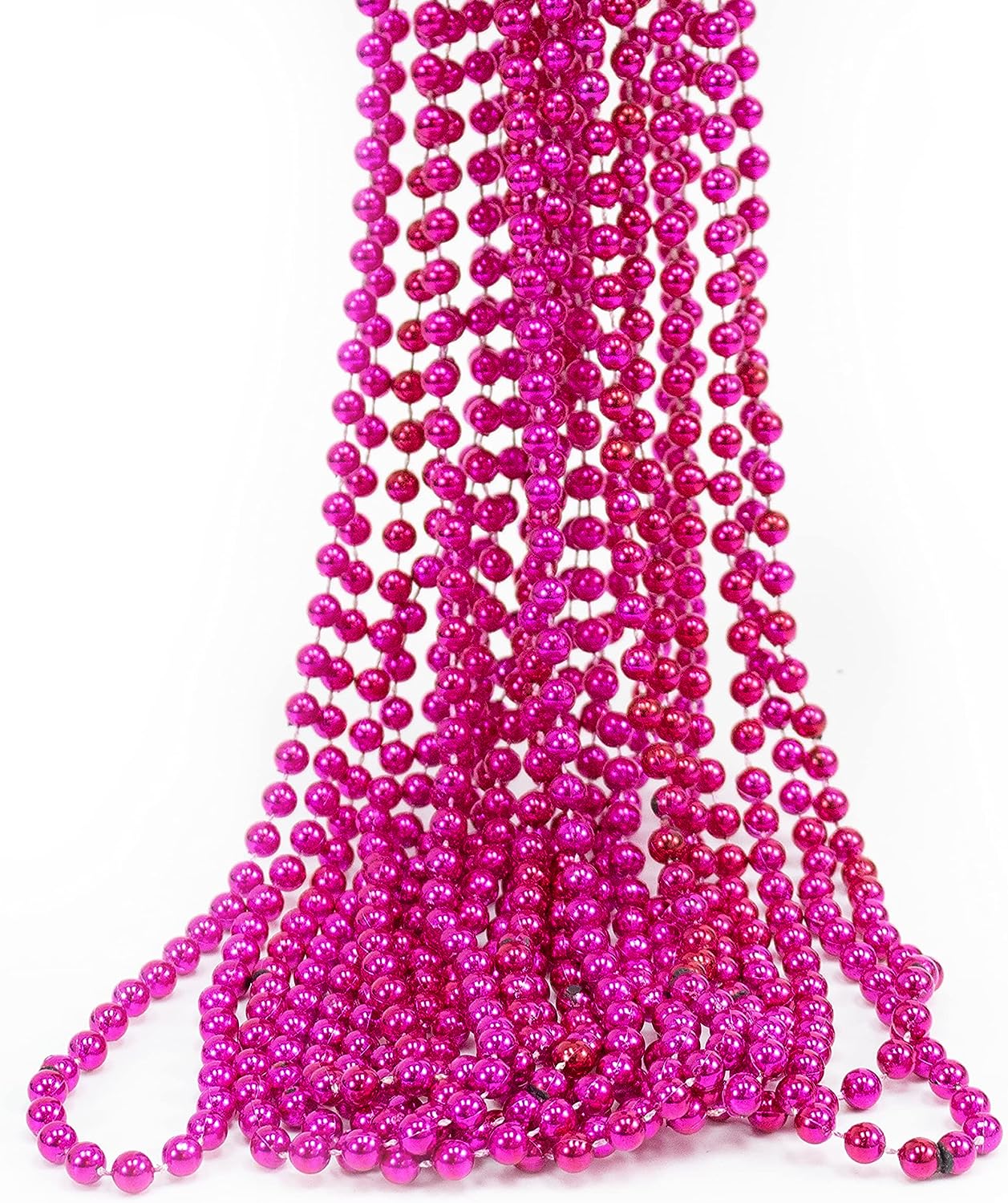 GIFTEXPRESS Collar de cuentas Mardi Gras de 33" y 7 mm (paquete de 12)