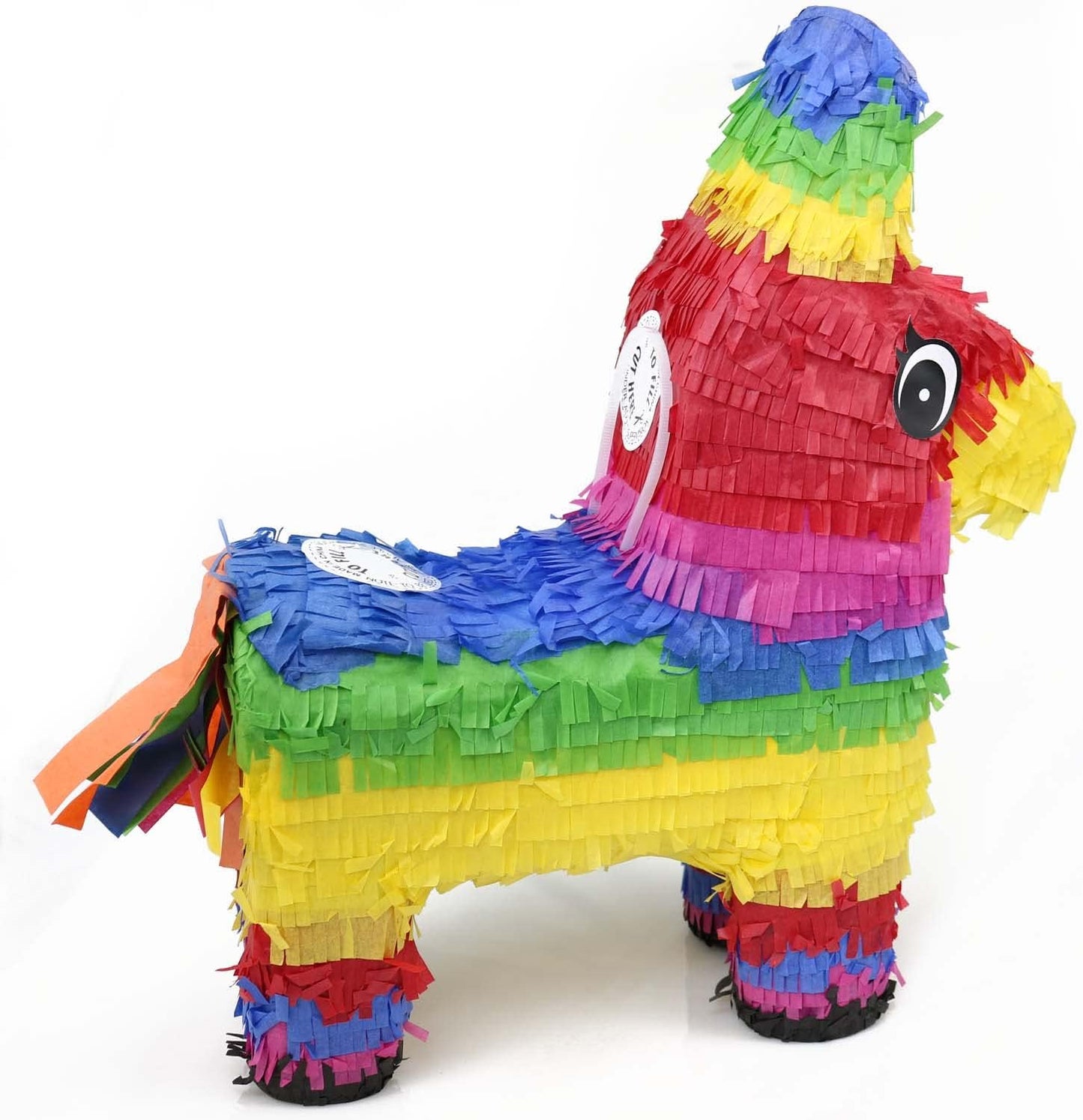 GIFTEXPRESS 16 Inch Rainbow Donkey Pinata