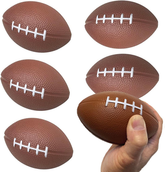 GIFTEXPRESS 1 Dozen 4" Mini Foam Football Stress Balls
