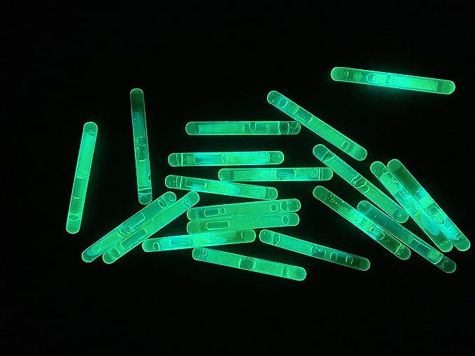 GIFTEXPRESS 100 piezas pequeñas barras de brillo verde/mini barras de brillo