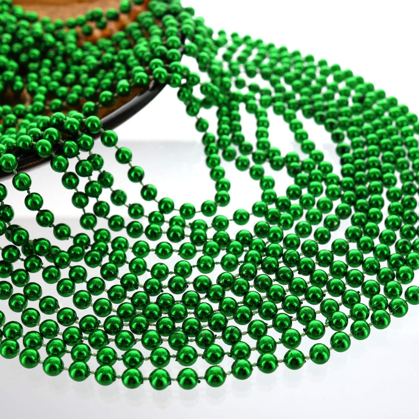 GIFTEXPRESS Collar de cuentas Mardi Gras de 33" y 7 mm (paquete de 12)