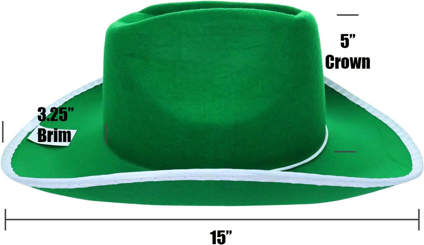 GIFTEXPRESS Sombrero de vaquero de fieltro para adultos, sombrero de vaquero occidental