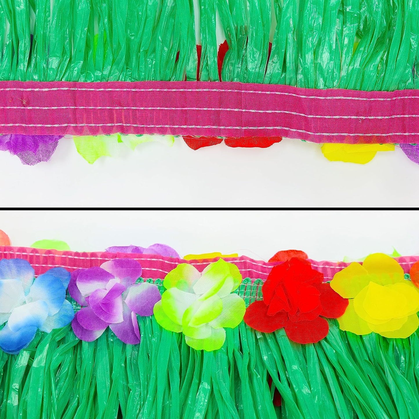 GIFTEXPRESS Falda de mesa de hierba verde Luau, 108" x 29"