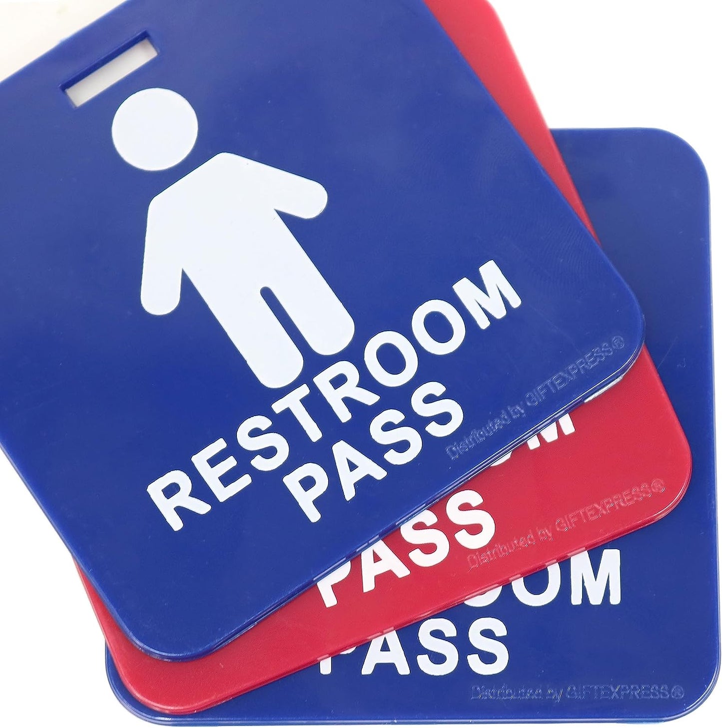 GIFTEXPRESS 6pcs Hall Pass Lanyards y Pases escolares Pases de baño para niños y niñas
