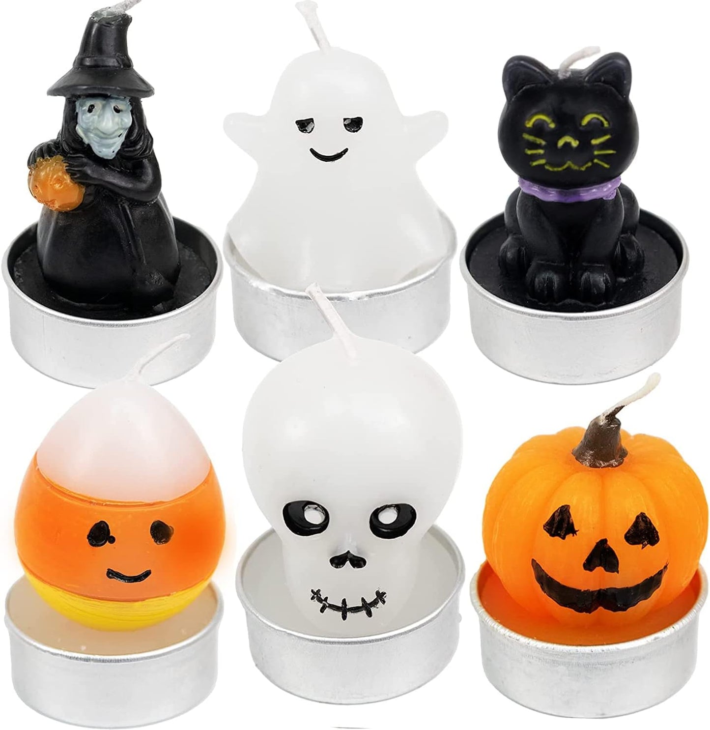 GIFTEXPRESS 12pcs 6 Estilos Velas de Halloween