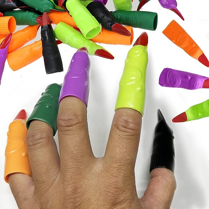 GIFTEXPRESS 72 dedos de bruja de Halloween (2,5")