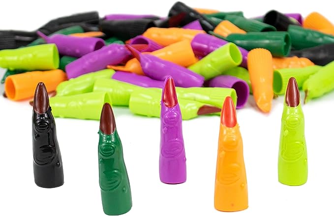 GIFTEXPRESS 72 dedos de bruja de Halloween (2,5")