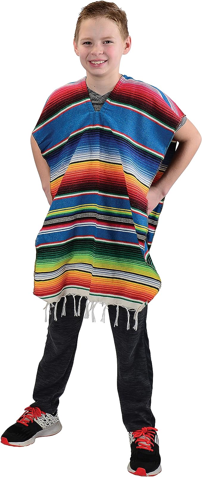 Poncho mexicano para niños GIFTEXPRESS