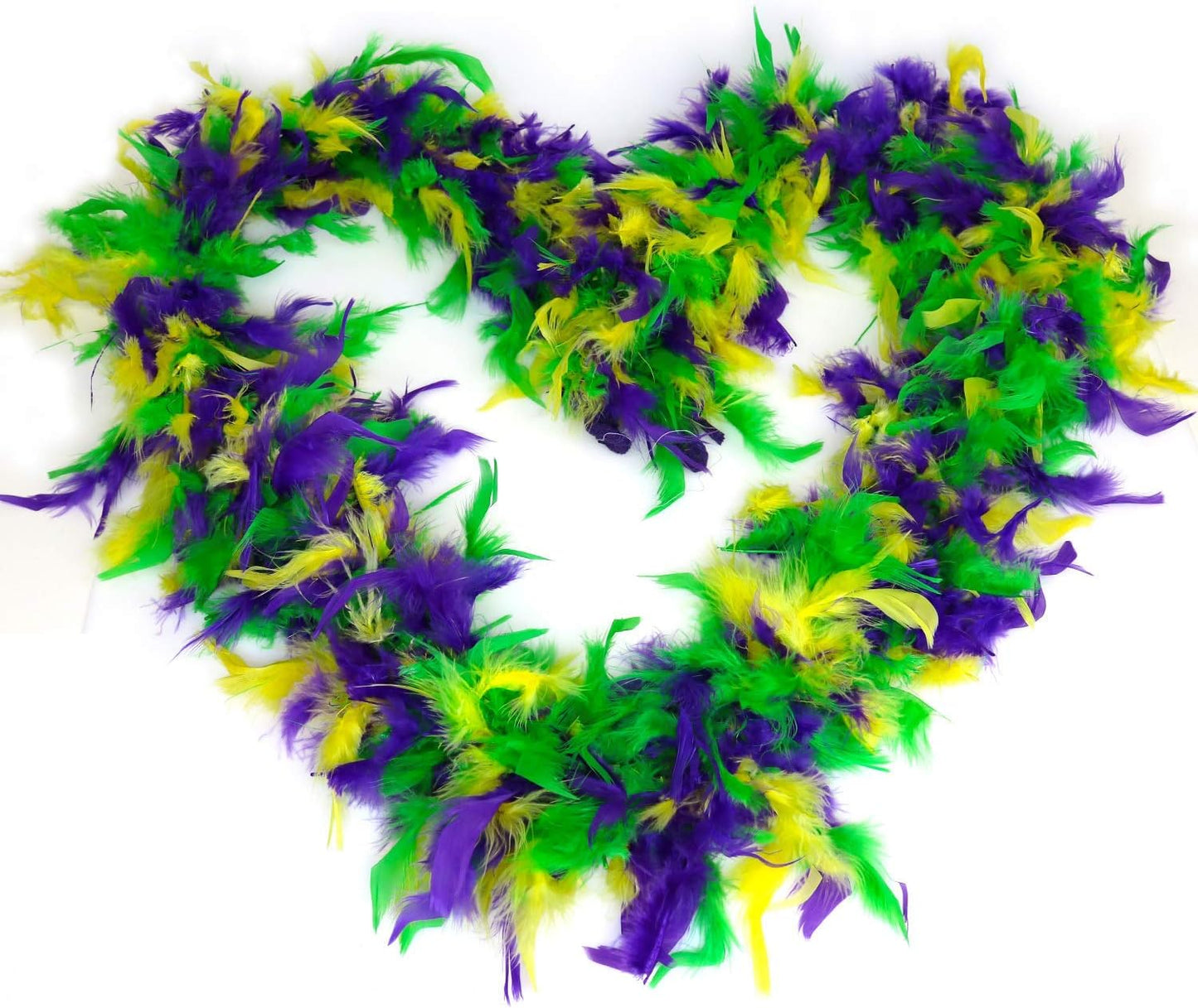 GIFTEXPRESS Bufandas de plumas Chandelle de peso medio Mardi Gras Boa de 6 pulgadas (paquete de 2)