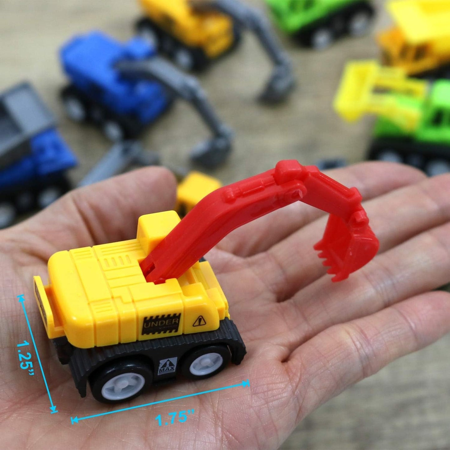 GIFTEXPRESS Mini coches de juguete de construcción extraíbles (paquete de 12)