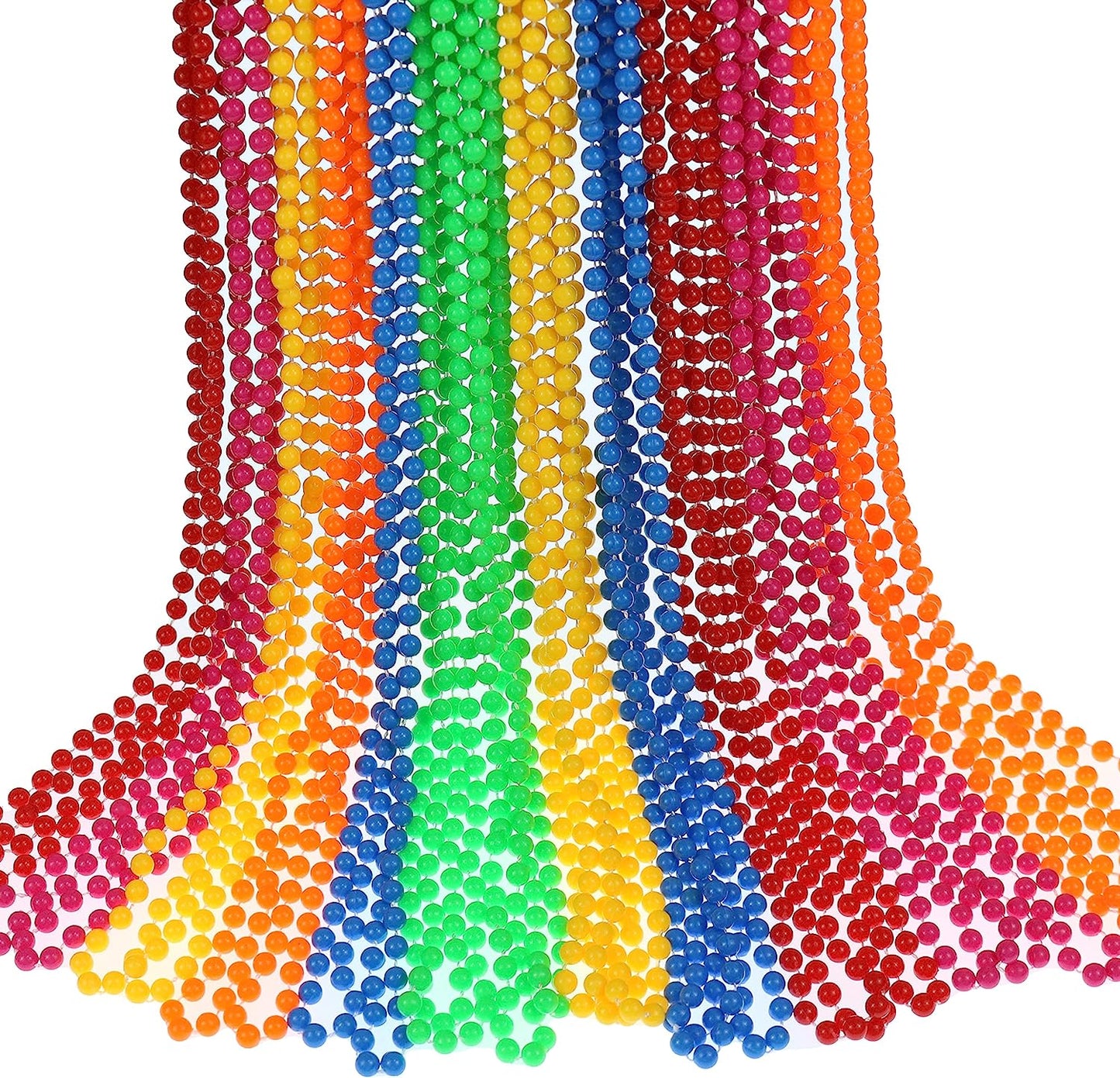 GIFTEXPRESS 72 collares con cuentas de neón de 33" y 7 mm