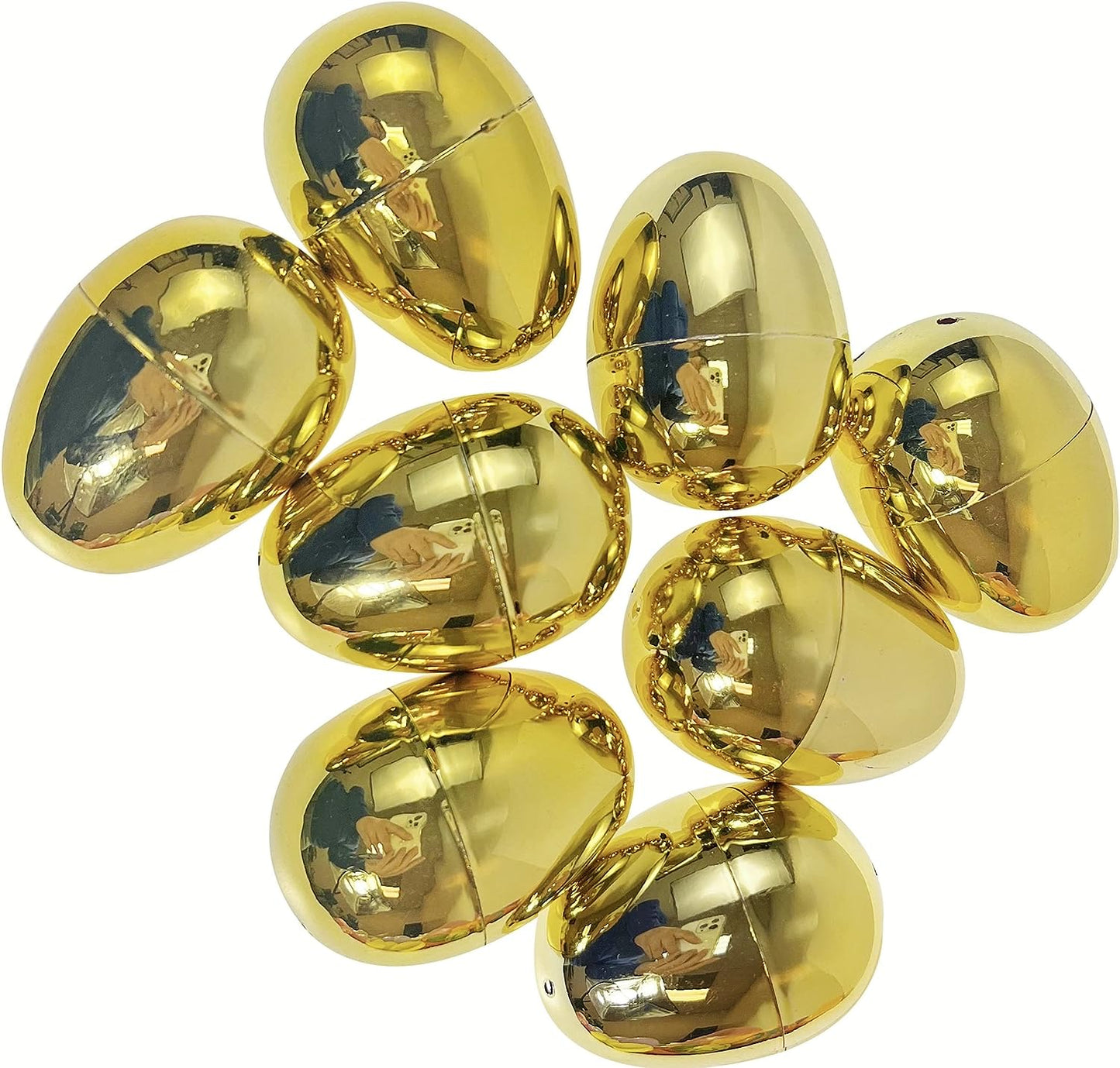 GIFTEXPRESS Patrón Impreso Huevos de Pascua de Plástico Vacío