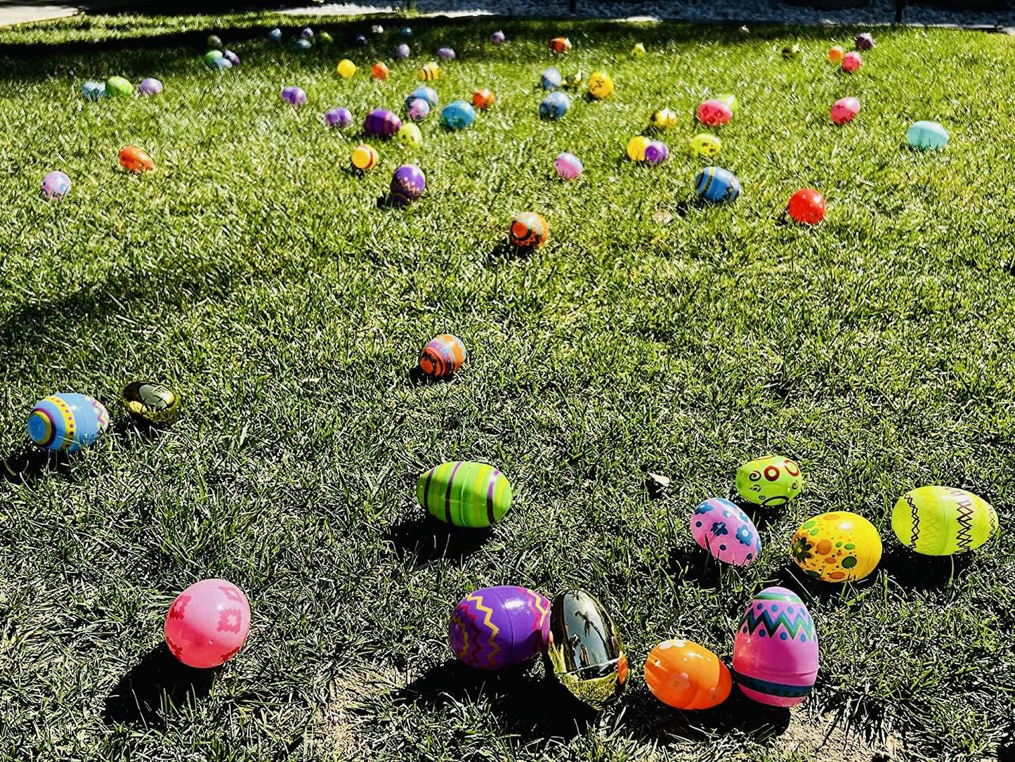 GIFTEXPRESS Patrón Impreso Huevos de Pascua de Plástico Vacío