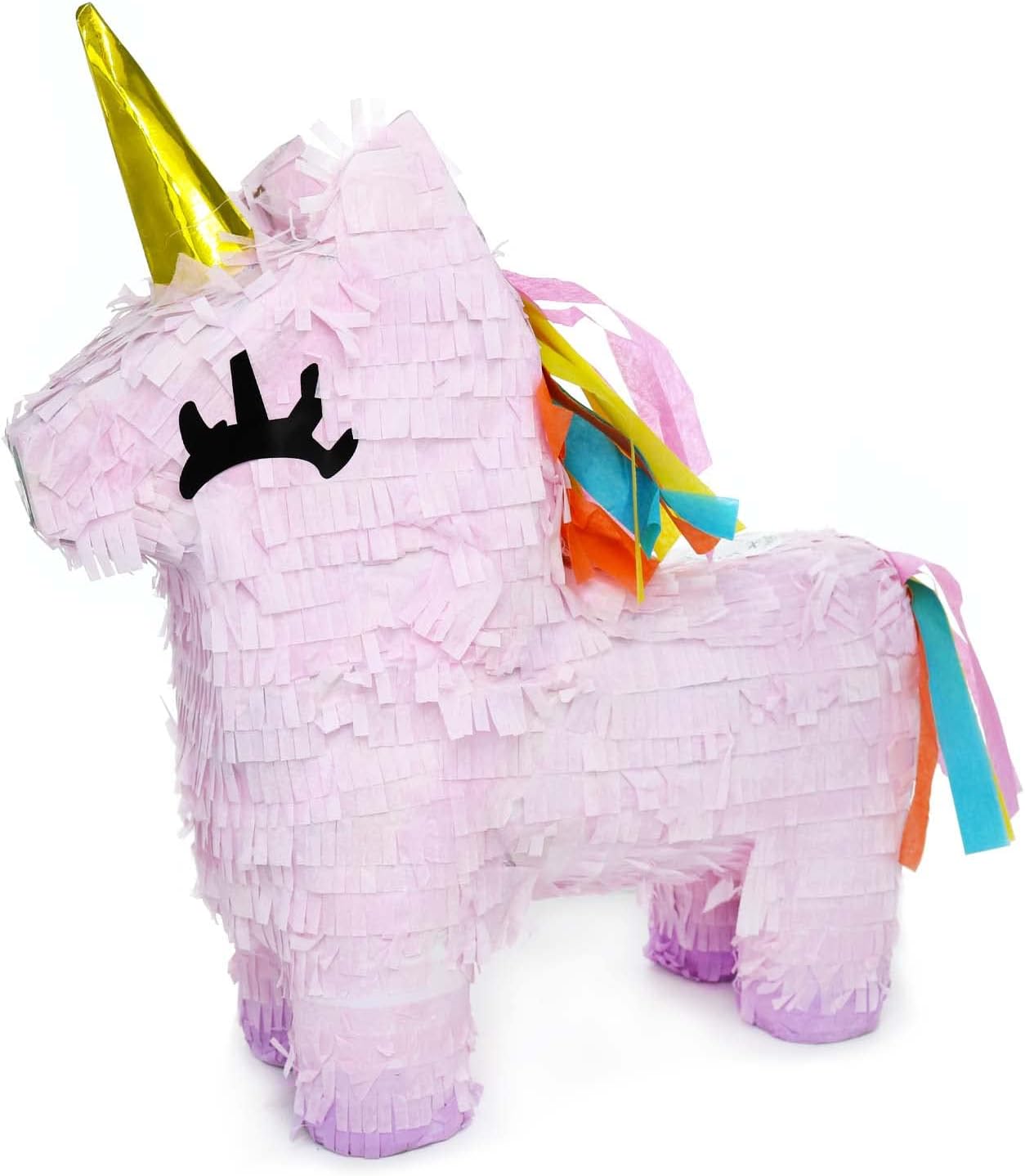 GIFTEXPRESS Piñata de unicornio rosa de 16 pulgadas