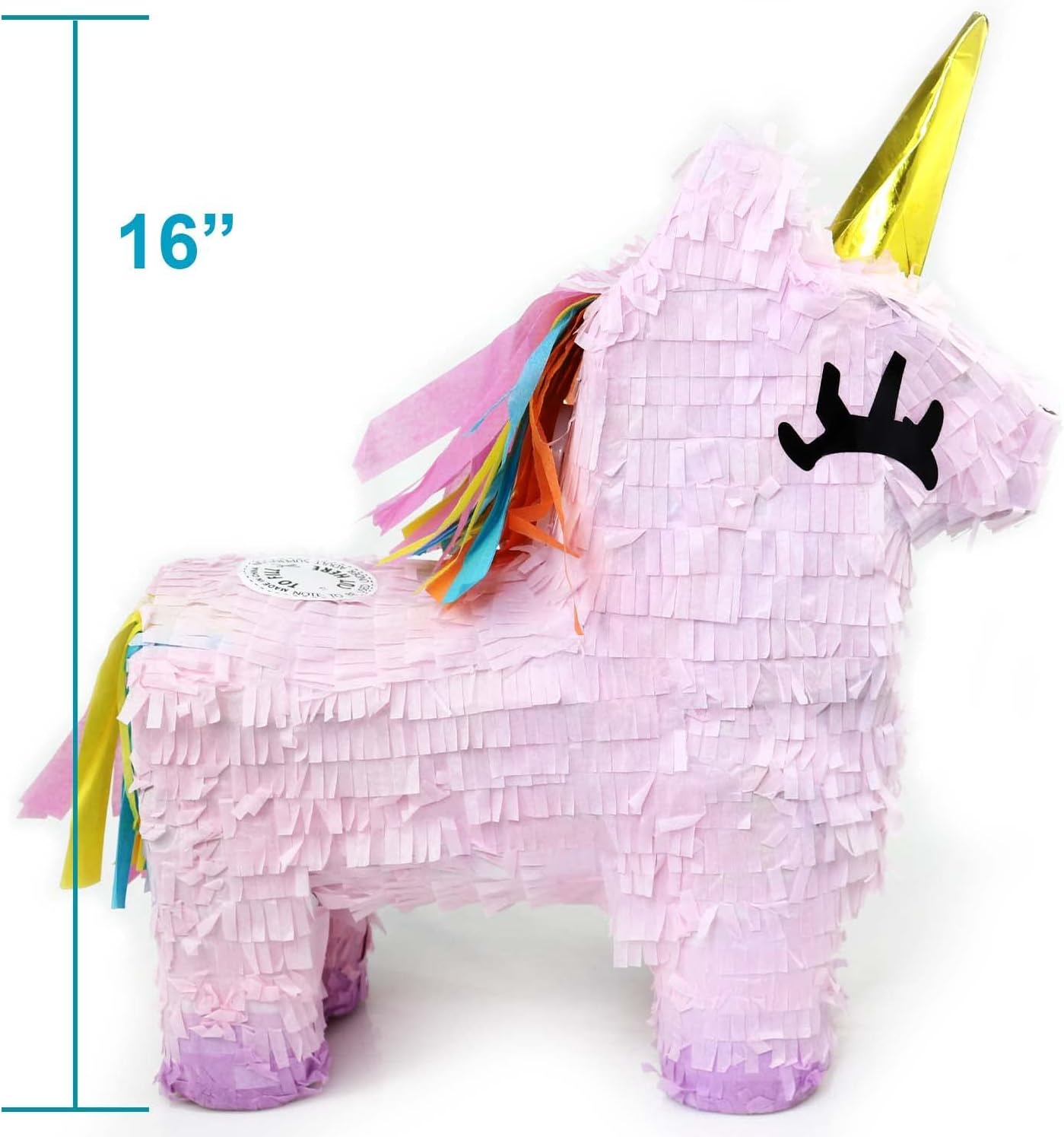 GIFTEXPRESS Piñata de unicornio rosa de 16 pulgadas