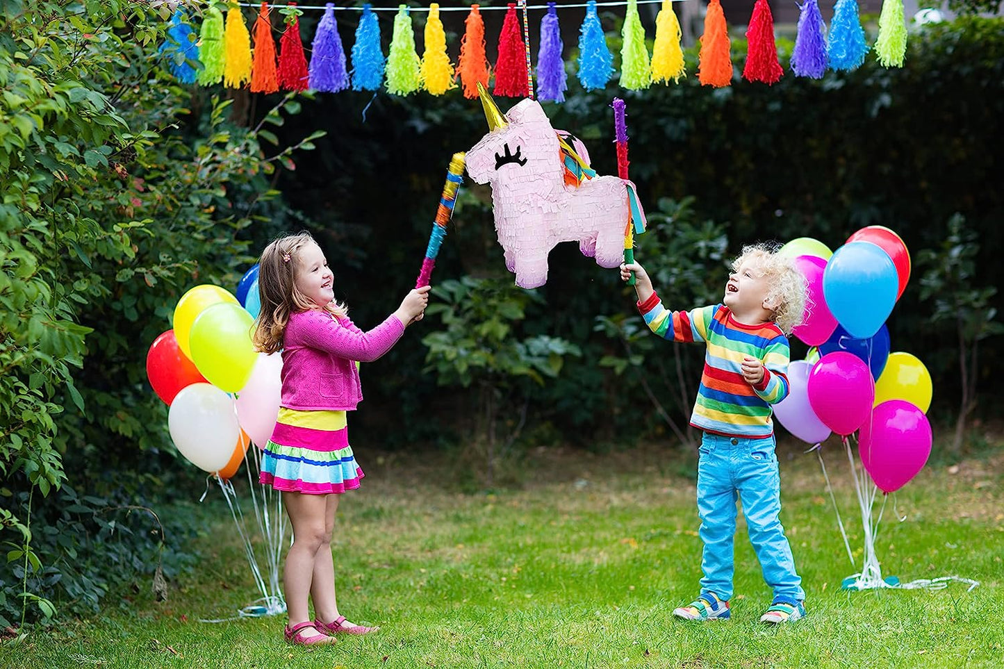GIFTEXPRESS Piñata de unicornio rosa de 16 pulgadas