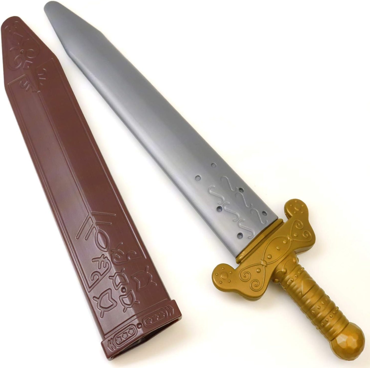 GIFTEXPRESS Espada romana de juguete de plástico de 19" con vaina para juego de simulación