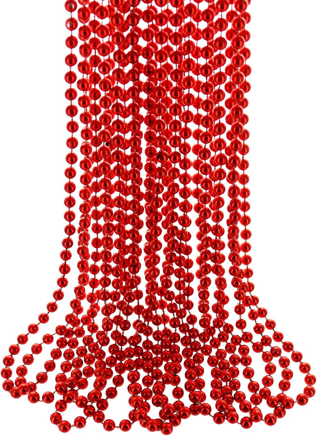 GIFTEXPRESS Collar de cuentas Mardi Gras de 33" y 7 mm (paquete de 12)