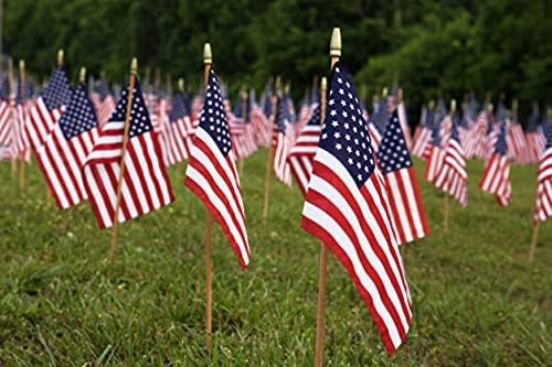 GIFTEXPRESS 4 x 6 pulgadas fabricado con orgullo en Estados Unidos pequeñas banderas americanas