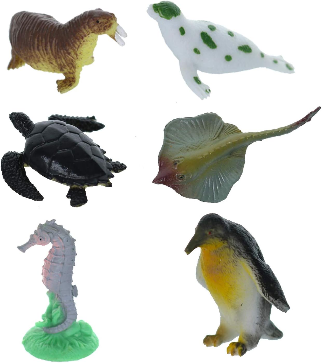 GIFTEXPRESS 36pcs Mini Surtido Ocean Sea Creatures/Animales Figuras de Juguete