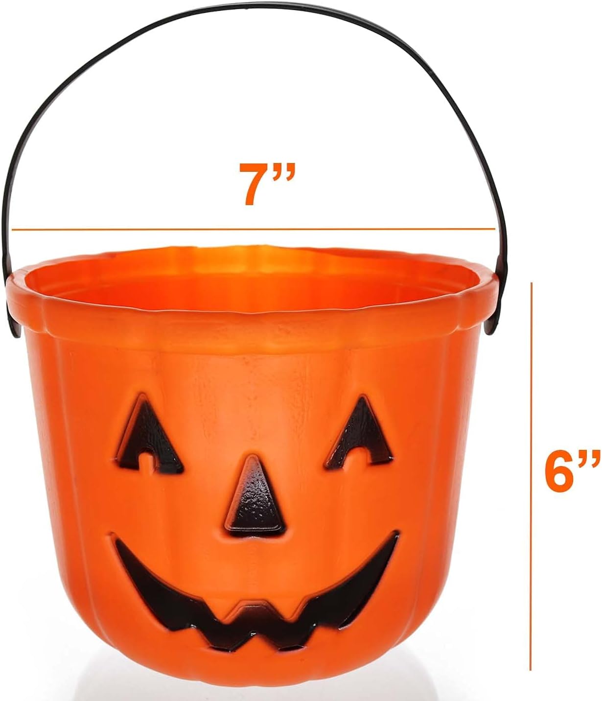 GIFTEXPRESS 3pcs 6" Halloween Trick or Treat Bucket, Halloween Party Supplies