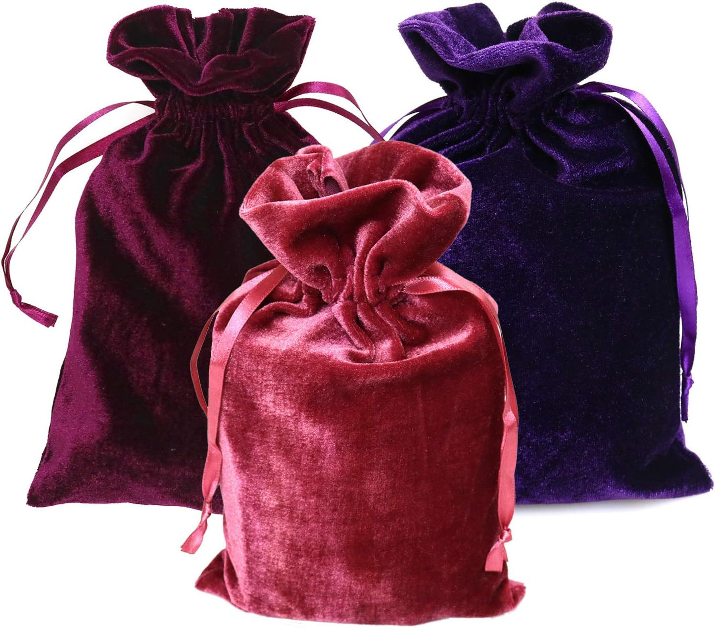 GIFTEXPRESS Bolsa de runas de tarot de terciopelo (paquete de 3)