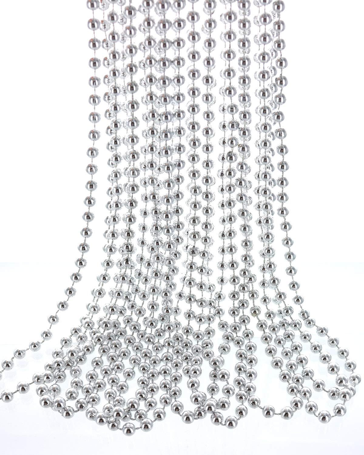 GIFTEXPRESS Collar de cuentas Mardi Gras de 33" y 7 mm (paquete de 12)