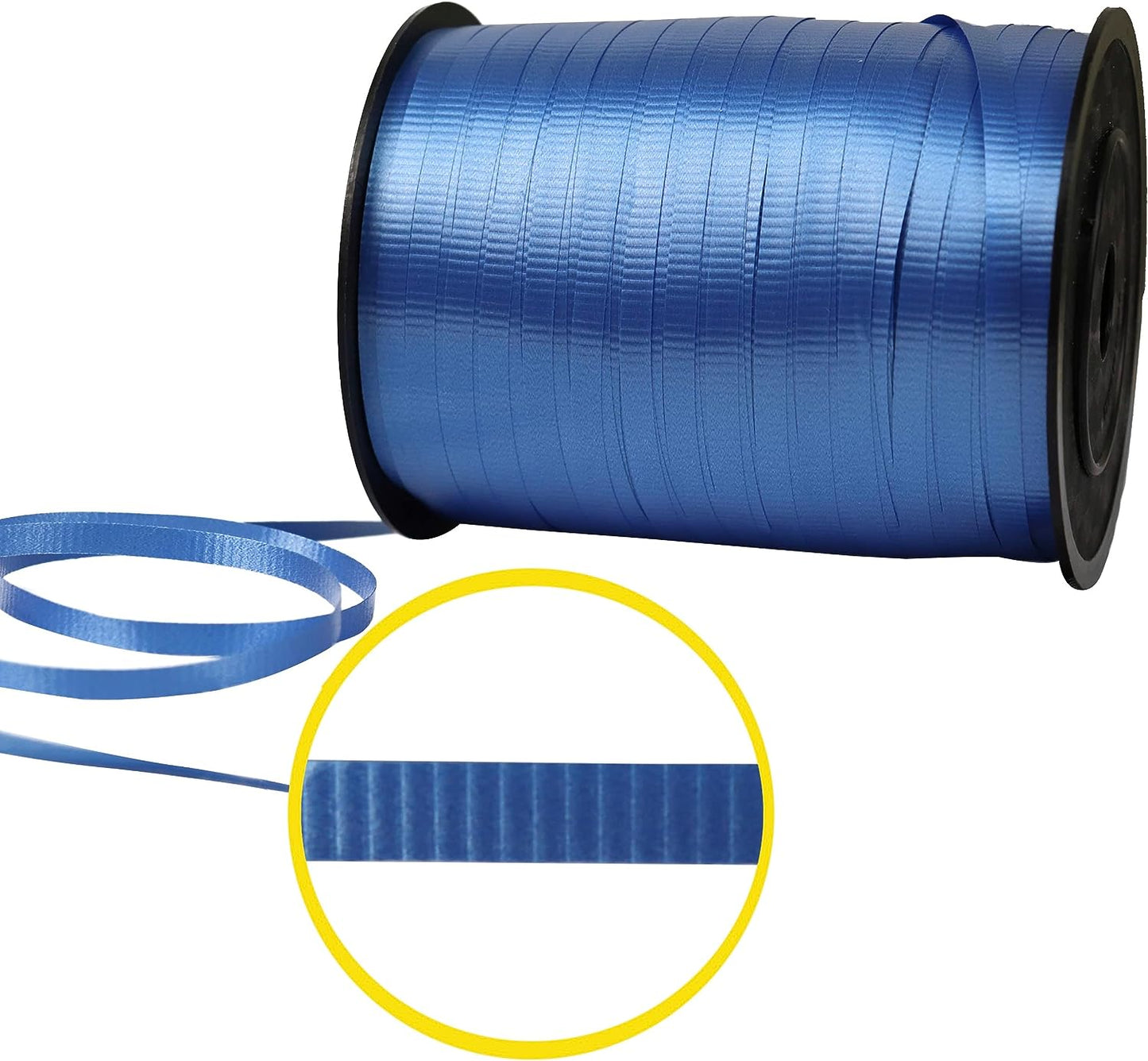GIFTEXPRESS 1500-Yard Red White Blue Crimped Curling Ribbon