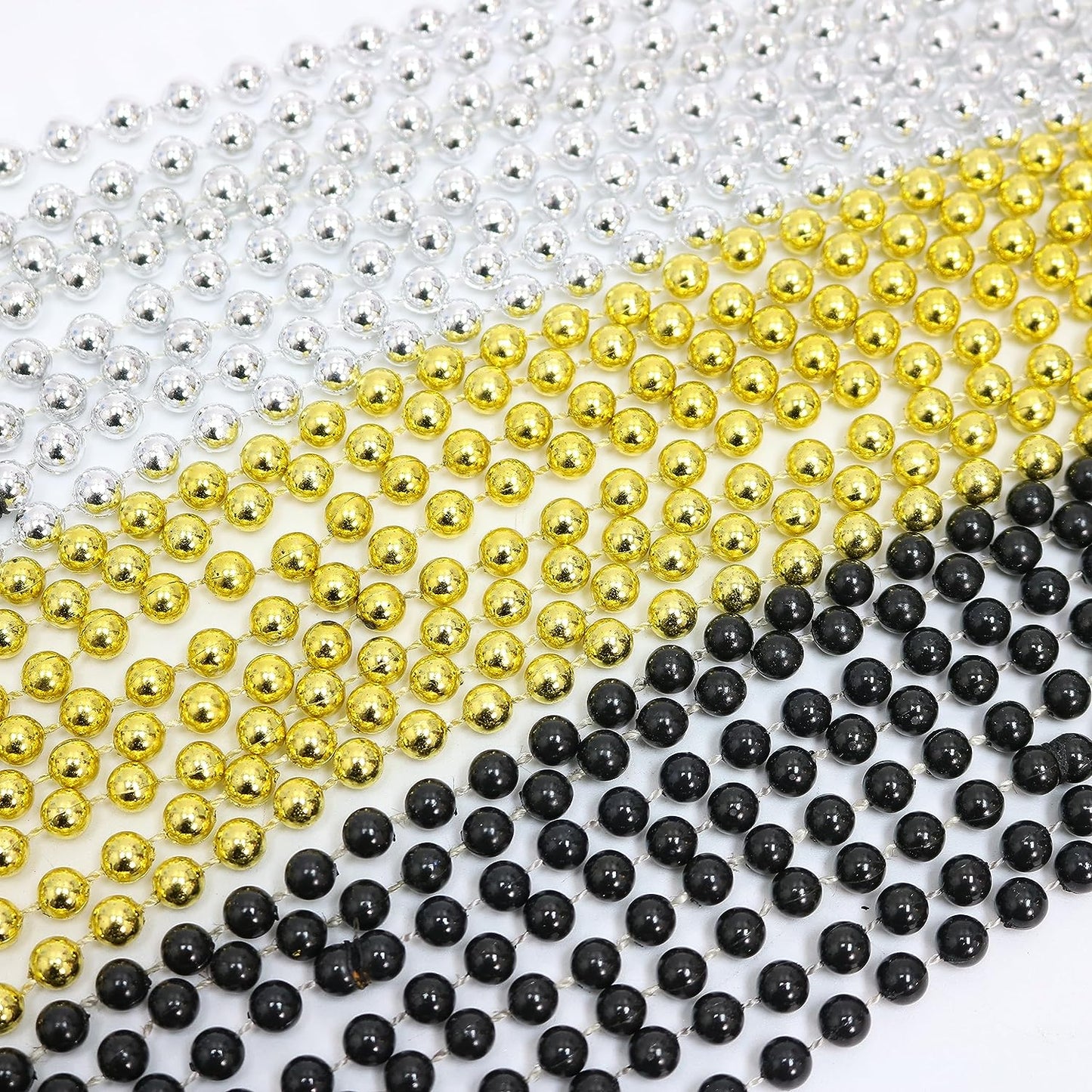 GIFTEXPRESS 12pcs Mardi Gras Beads Necklaces (Pack of 33)