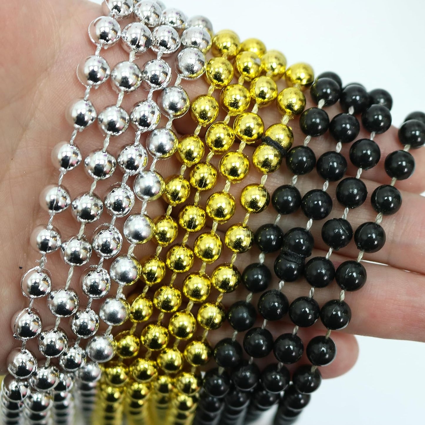 GIFTEXPRESS 12pcs Mardi Gras Beads Necklaces (Pack of 33)