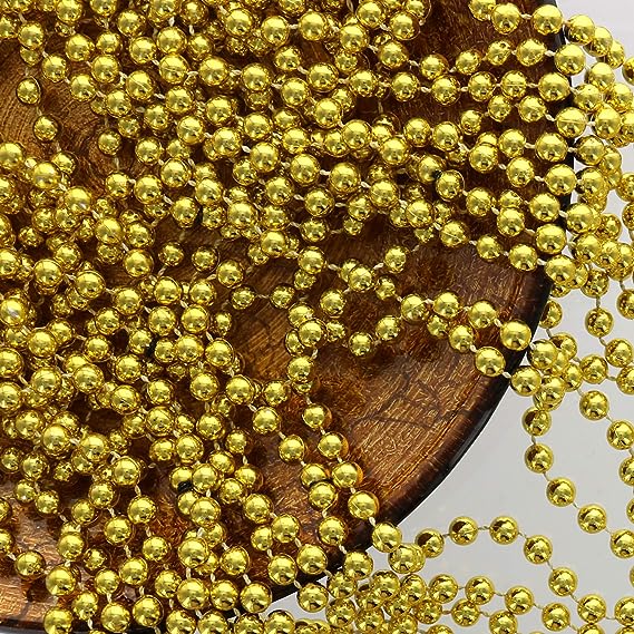 GIFTEXPRESS Collar de cuentas Mardi Gras de 33" y 7 mm (paquete de 12)