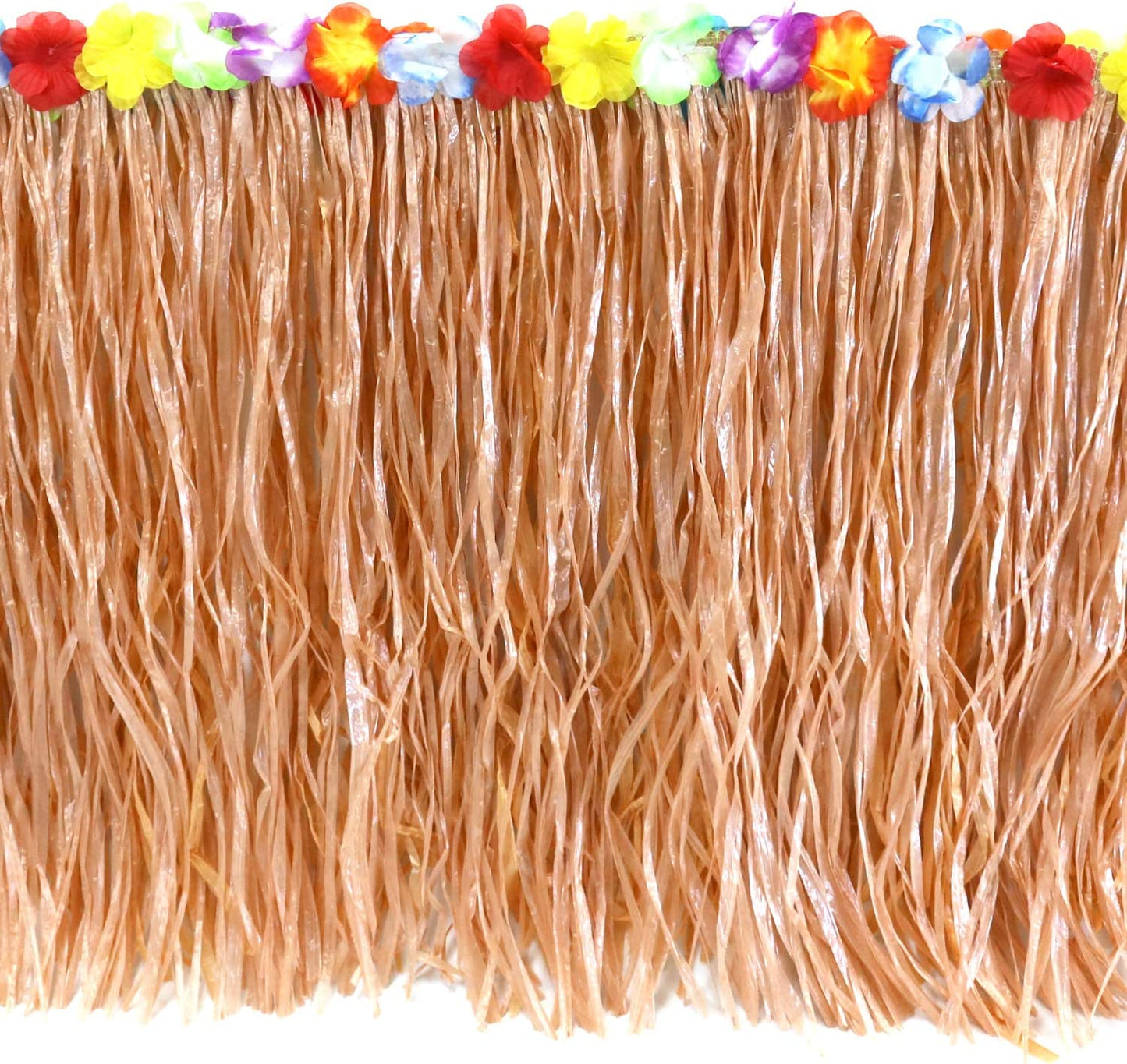 GIFTEXPRESS falda de mesa de hierba luau, hierba de heno natural (108 x 29 pulgadas)