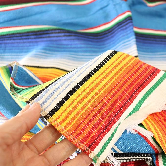 GIFTEXPRESS Juego de poncho y sombrero mexicano (juego para adultos/niños)